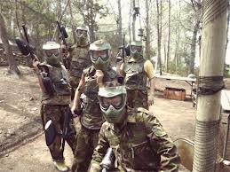 Paintball lounge party