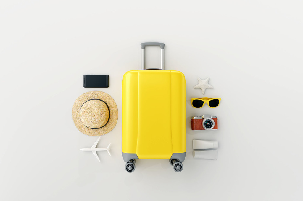 gele koffer